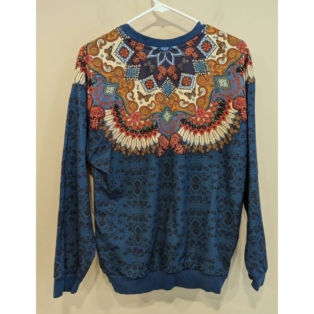 Adidas x Farm Rio Borbomix Butterfly Crewneck Pocket Pullover Size XS